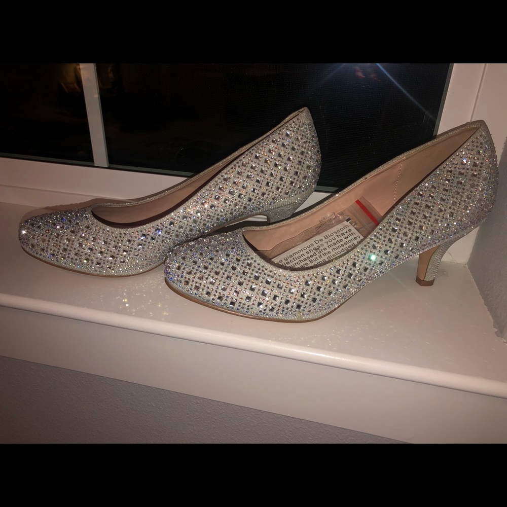 Silver Shimmer Heels